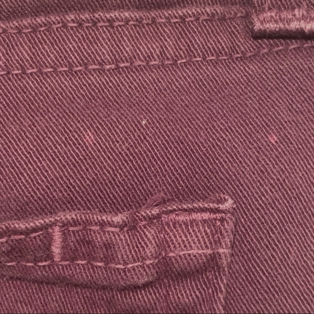 PAIGE Verdugo Ankle Skinny Jeans Autumn Plum Maroon Purple Size 29 - Picture 13 of 13